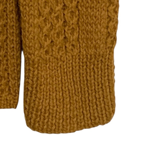 Hand knit Button Front Cardigan In Tobacco | Size S/M - Picture 8 of 14